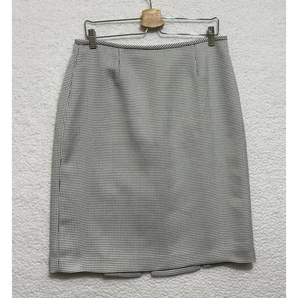 Liz Claiborne Suits Women's Black White Mini Dot Pencil Skirt Size 12